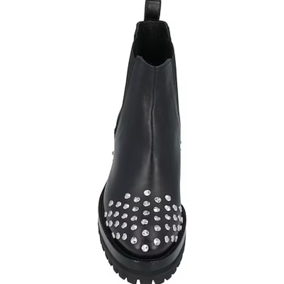 Alexander McQueen Black Embellished Chelsea Boot Size 6 NWT - Picture 2 of 10